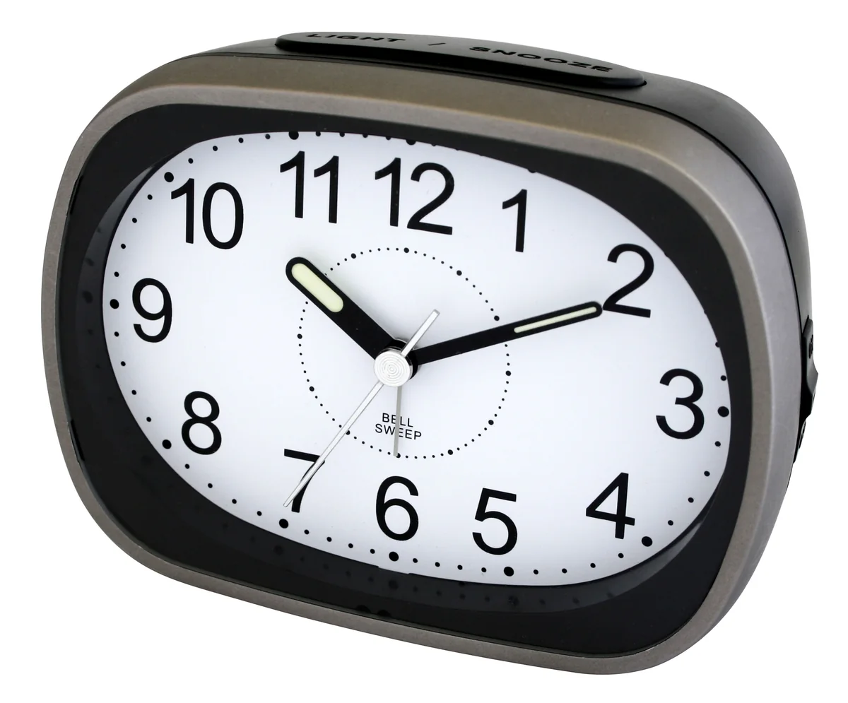 Wellgain BA836 bell alarm clock with sweep second hand