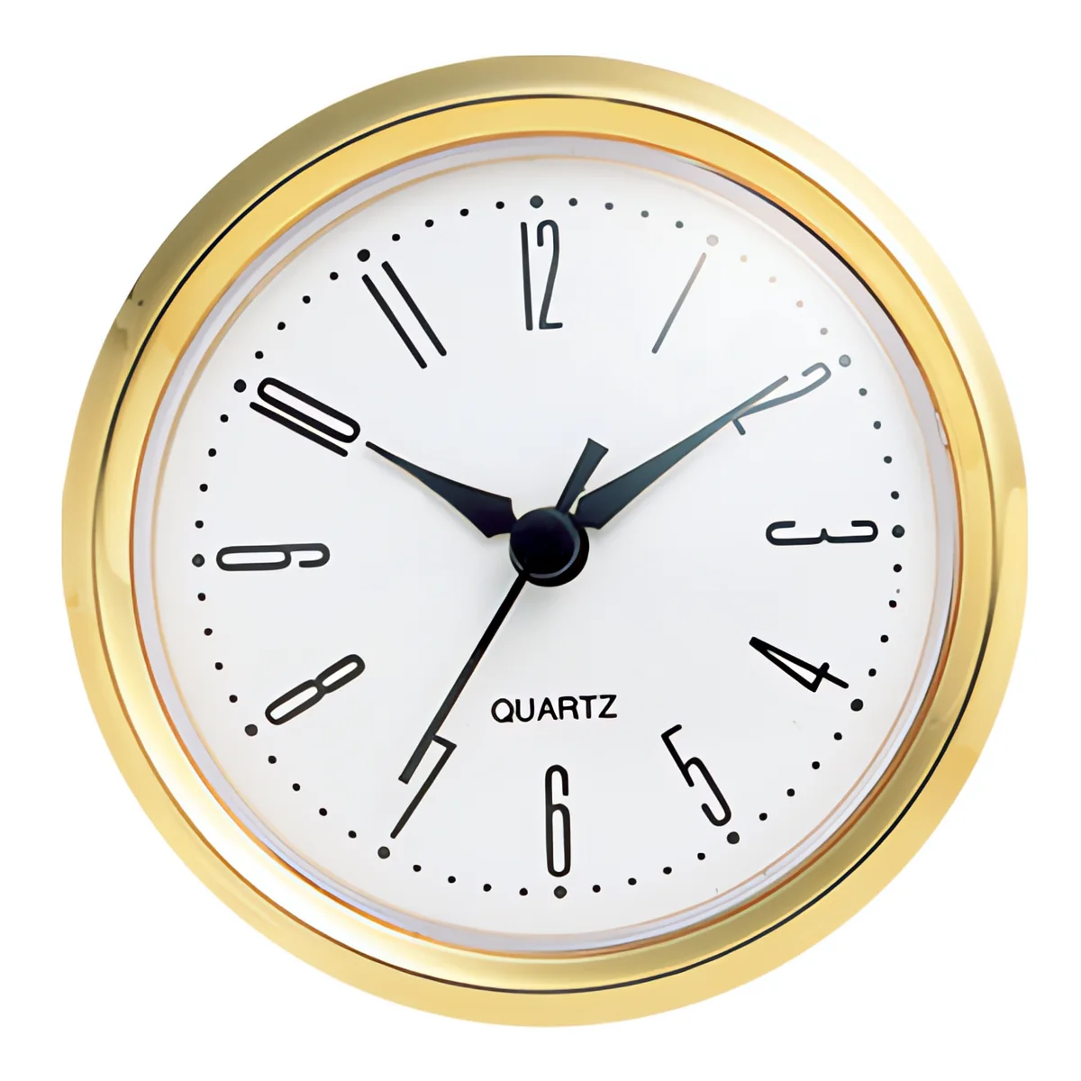 Gold rim clock insert