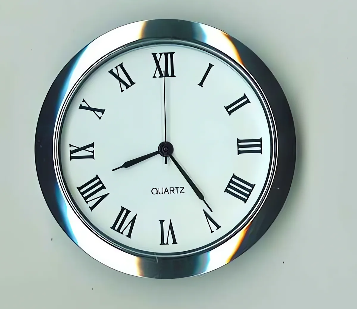 Clock insert with Roman numerals